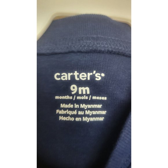 Carter's Baby Boys 2PC Bodysuit Set 9 Months Blue - Picture 5 of 7